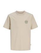 Jorniagara Typo Tee Ss Crew Neck Jnr Beige Jack & J S