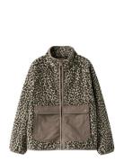 Nkfmeeko Fleece Jacket Aop Brown Name It