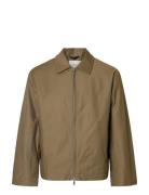 Slhcedric Unpadded Blouson Khaki Selected