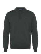 Classic Knitted Shirt Ls Green Fred Perry