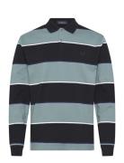 Hw Jersey Striped Polo Shirt Black Fred Perry