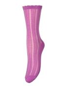 Crochia Cotta Sock Pink Becksöndergaard