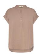 Rmwtalia Sl Blouse Beige RM By Rosemunde