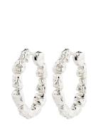 Tide Hoop Earrings Silver-Plated Silver Pilgrim