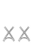 Cross Earring, Steel Silver By Jolima