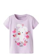 Nmfdeppa Ss Top Box Purple Name It