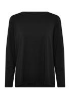 Women Bamboo L/S T-Shirt Loose Fit Black URBAN QUEST