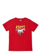 Pippi Logo T-Shirt Red Martinex