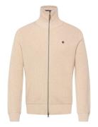 Bernard Zip Cardigan Beige Morris