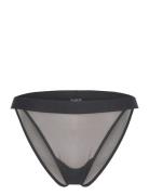 Mesh Tanga Briefs Black Organic Basics