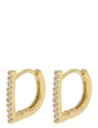 Ira - Crystal Bar Huggie Gold Timi Of Sweden