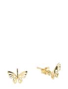Emberly - Mini Butterfly Stud Earrings Gold Timi Of Sweden