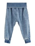 Joggers Med Denim-Look Blue Lindex