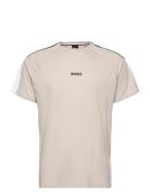 Balance T-Shirt Rn Cream BOSS