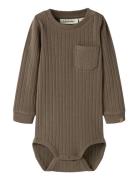 Nbmtao Ls Slim Body Lil Brown Lil'Atelier