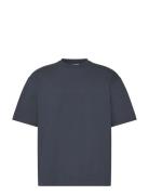 Ss Rlxd Standard Logo Crewnk Tee Navy Calvin Klein