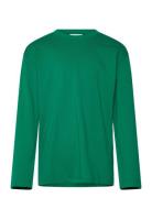 Basic O-Neck Tee L/S Green Enkel Studio