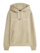 Tommy Logo Hoody Beige Tommy Hilfiger