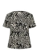 Kcmella Jersey Blouse Black Kaffe Curve