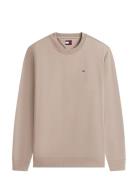 Tjm Reg S Flag Crew Beige Tommy Jeans