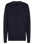 Essential Cotton V Neck Navy Tommy Hilfiger