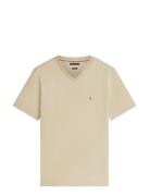 Essential V-Neck Tee Beige Tommy Hilfiger