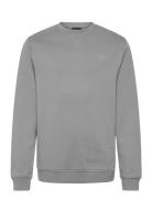 Tonal Crew Neck Sweatshirt Grey Lyle & Scott