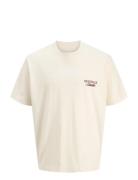 Jornorrebro Typo Tee Ss Crew Neck Sn Jnr Cream Jack & J S