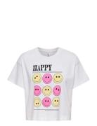 Kogannbel-Smile Life Ss Tee Ot Jrs White Kids Only