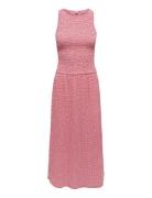 Onlcelle S/L Smock Dress Jrs Red ONLY