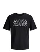 Jjejeff Logo Tee Ss Sn Jnr Black Jack & J S