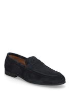 Flexible Slim Suede Loafer Navy Tommy Hilfiger
