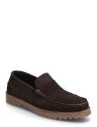Biagreg Penny Loafer Suede Brown Bianco