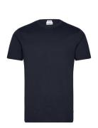 Organic Slub Yarn O-Neck Tee S/S Navy Lindbergh