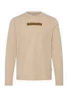 Bhkemuel Graphic L/S Tee Beige Blend