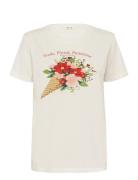 Crjoliy T-Shirt Cream Cream