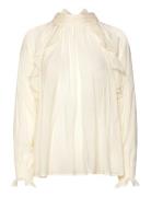 Srrachel Frill Blouse Cream Soft Rebels