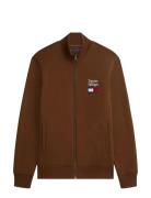 Tommy Embro Flag Stand Collar Brown Tommy Hilfiger