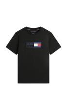 Brand Love Text Box Tee Black Tommy Hilfiger