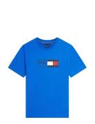 Brand Love Text Box Tee Blue Tommy Hilfiger