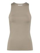 Rwbillie Sl Boxer Tank Top Khaki Rosemunde