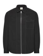 Ls Gabardine Rlxed Overshirt Black Calvin Klein