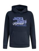 Jjelogo Sweat Hood 2 Col 25/26 Noos Jnr Navy Jack & J S