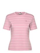 Slim Cody C-Nk Ss Pink Tommy Hilfiger