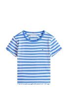 Essential Rib Top Ss Blue Tommy Hilfiger