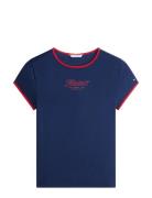 Tilt Graphic Slim C-Nk Ss Tee Navy Tommy Hilfiger