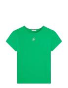 Th Script Slim Ss Tee Green Tommy Hilfiger