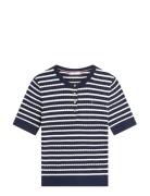 Co Cable Fine Gg Ss Henley Navy Tommy Hilfiger