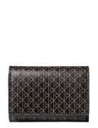 Emblem Aop Trifold W/ Zip Pocket Black Calvin Klein