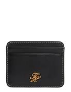 Th Script Leather Cc Holder Black Tommy Hilfiger